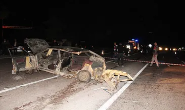 Çankırı'da feci kaza: İki otomobil çarpıştı: 1 ölü, 3 yaralı #cankiri