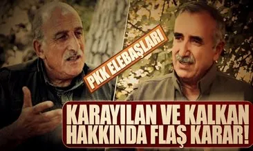 PKK elebaşlarına yakalama emri!