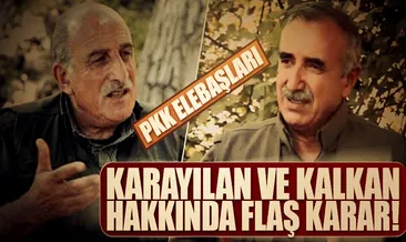 PKK elebaşlarına yakalama emri!