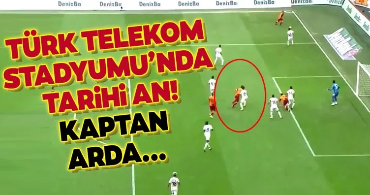 Türk Telekom Stadyumu’nda tarihi an! Arda Turan...