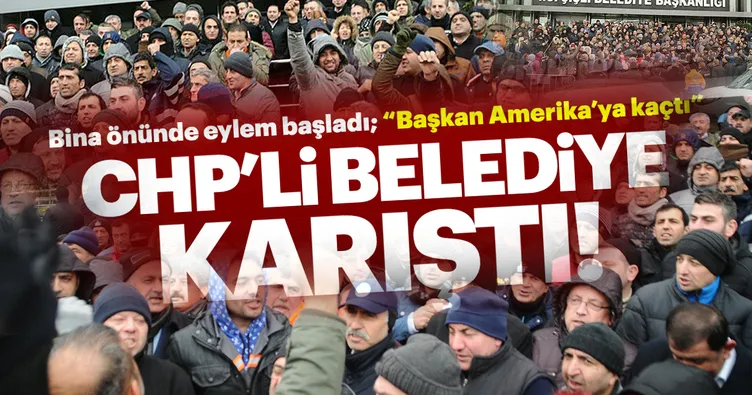 Şişli Beledyesi’nde maaşlarını alamayan işçiler iş bırakma eylemine başladı