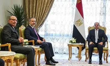 Mısır’da kritik temas! Bakan Fidan Mısır Cumhurbaşkanı Sisi ile bir araya geldi