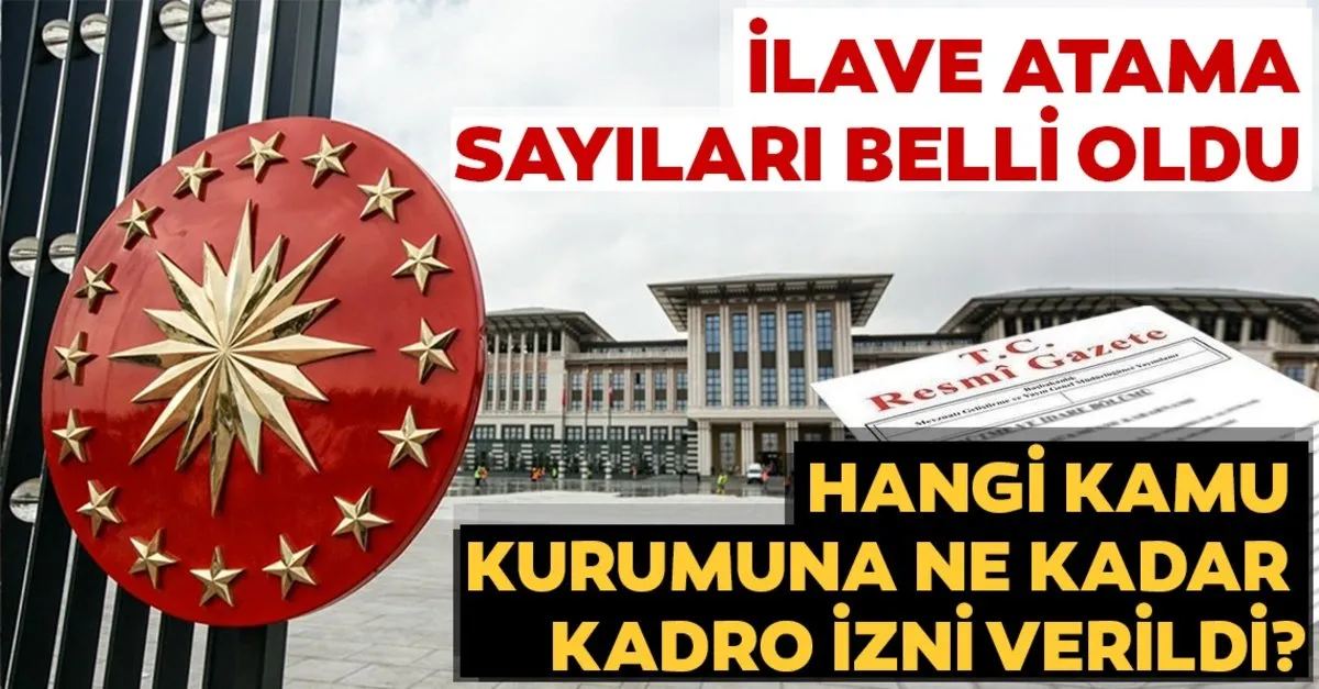 hangi kamu kurumuna ne kadar kadro izni