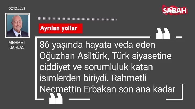 Mehmet Barlas | Ayrılan yollar