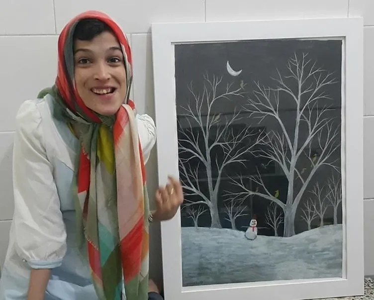 İranlı engelli ressam Nasrabadi’nin ayaklarıyla çizdiği resimler büyük yankı uyandırdı!