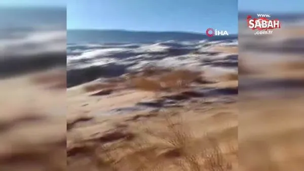 Sahra çölüne kar yağdı | Video