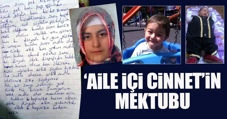 ‘Aile içi cinnetin’ mektubu