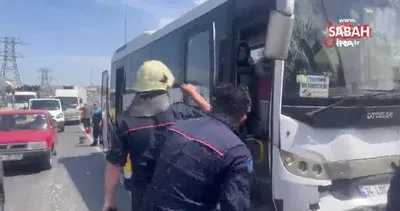 Arnavutköy’de servis aracı kazaya karıştı: 9 yaralı | Video