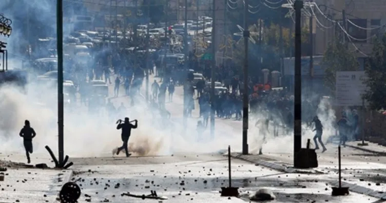 Filistin intifada çağrısı yaptı! İsrail polisi ve Filistinliler çatışıyor