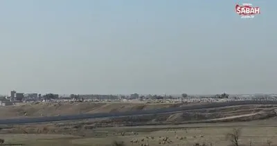 Suriye-Kamışlı üzerinde savaş uçağı ve helikopter hareketliliği | Video