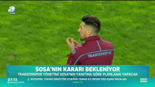 Trabzonspor Sosa'yı bekliyor!