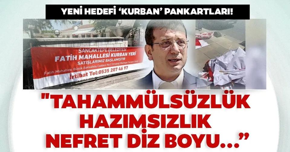 CHP'li İBB Sancaktepe'de kurban kesim alanı pankartlarını topladı