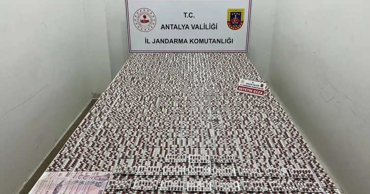 15 bin 560 uyuşturucu hap ele geçirildi