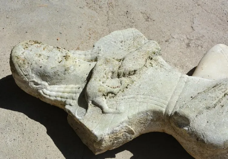 Denizde heykel bulan adam bu kez ’fosil’ buldu