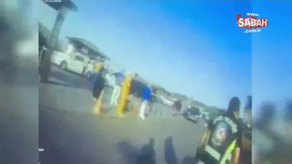 Taksici müşteri gibi gelen polisleri de almadı | Video