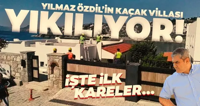 Son dakika! Yılmaz Özdil’in kaçak villası yıkılıyor! Ekipler çalışmalara başladı...
