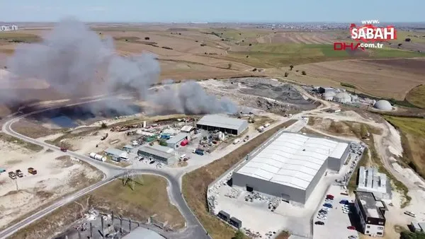 Tekirdağ’da geri dönüşüm tesisinde yangın | Video
