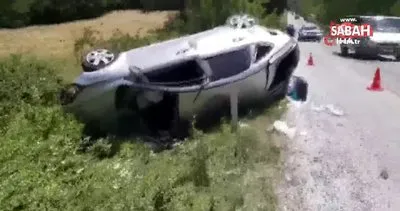 Tokat’ta otomobil şarampole devrildi: 5 yaralı | Video