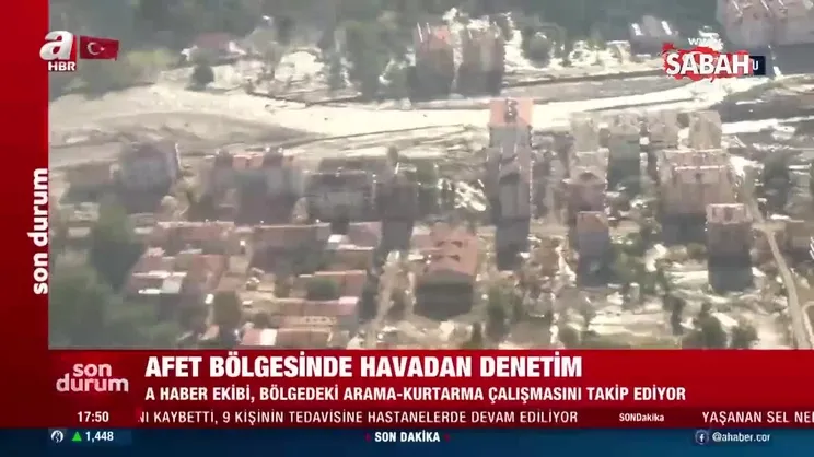 Afet bölgesinde havadan denetim | Video