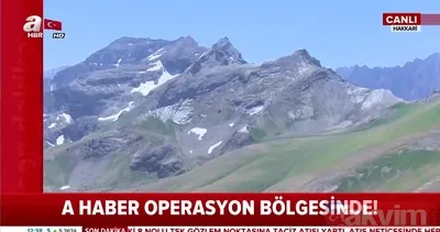 Atak helikopterlerimiz teröristlerin mevzilerini A Haber canlı yayınında böyle vurdu!