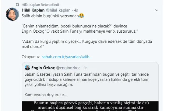 Sabah Gazetesi Yazarı Salih Tuna'dan CHP'li Engin Özkoç'a ince cevap! - 4