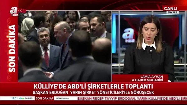 Cumhurbaşkanı Erdoğan, 30 ABD'li şirket yöneticisini yarın Külliye'de kabul edecek
