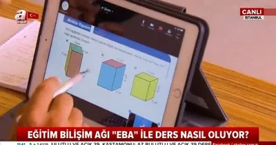 EBA TV’de nasıl ders işleniyor? TRT EBA TV’de sınıfta uzaktan eğitim uygulamalı ders canlı yayında... | Video
