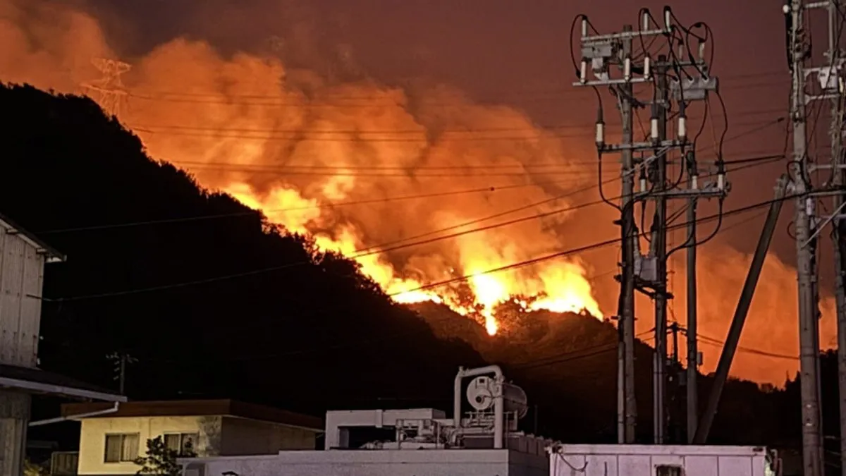 Japonya’da yangın felaketi sürüyor: 16 bin ev karanlığa gömüldü
