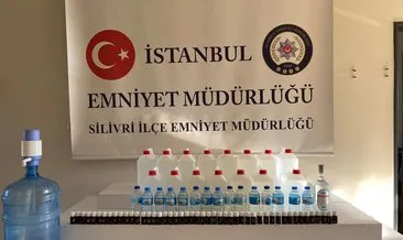 Bir sahte içki imalathanesi daha basıldı! Damacanaya doldurulmuş halde buldular #istanbul