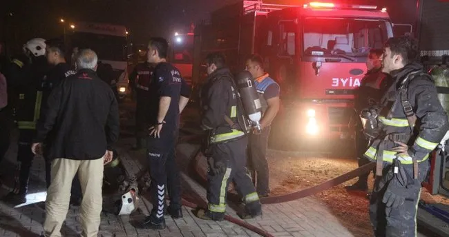Alanya’da mobilya atölyesinde yangın çıktı