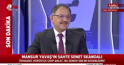 Mehmet Özhaseki’den Mansur Yavaş’ın sahte senet skandalı ile ilgili açıklama!