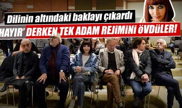 Hayır derken tek adam rejimini övdüler