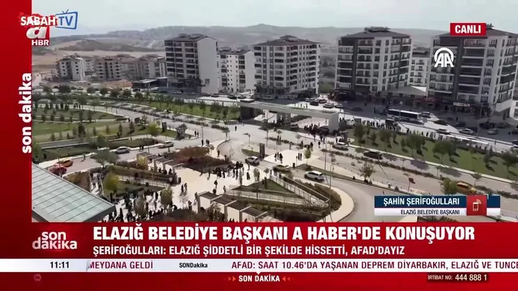 Malatya’da deprem! Elazığ Belediye Başkanı Şerifoğulları A Haber’de | Video