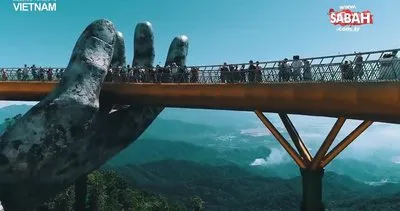 Vietnam’daki muhteşem köprü manzarası, nefes kesiyor