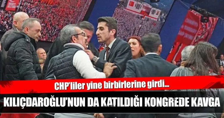 CHP İstanbul Kongresi'nde gergin anlar