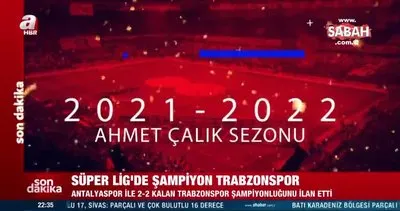 Son dakika: Kuzeyin Çocukları tarih yazdı! 2021-2022 sezonu şampiyonu Trabzonspor… | Video