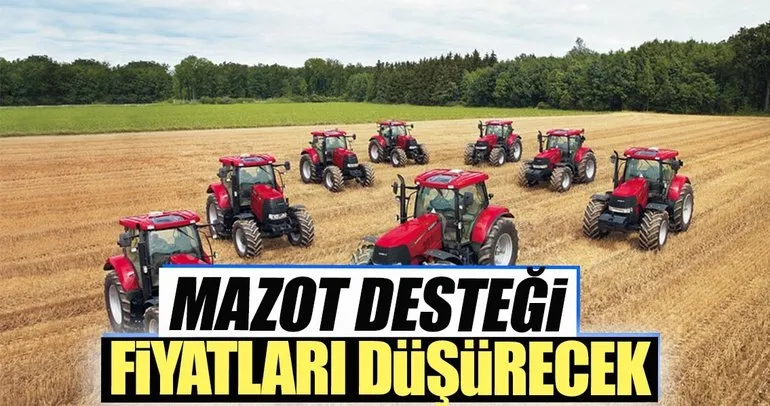 Mazot desteği fiyatları düşürecek