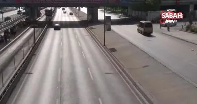 İstanbul’da yollar bayram etti, boş kalan yollar havadan görüntülendi