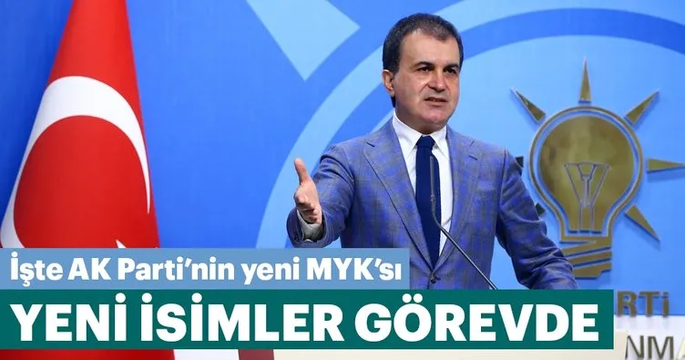 İşte AK Parti’nin MYK’sı