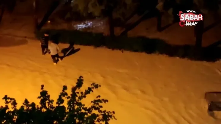 Sincan’da sağanak sonrası su baskını | Video