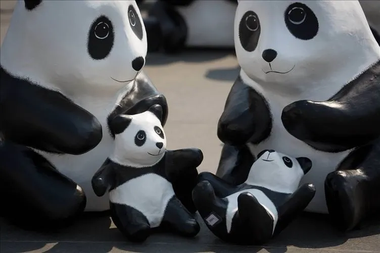 Paulo Grangeon’un 1600 panda heykeli