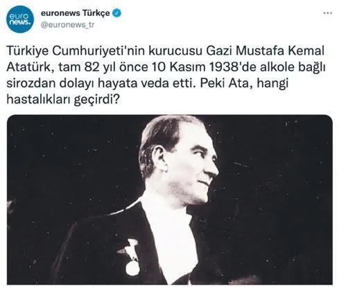 10 Kasım'da skandal tweet! İşte fondaş medya: Hala acısını unutamamışlar...