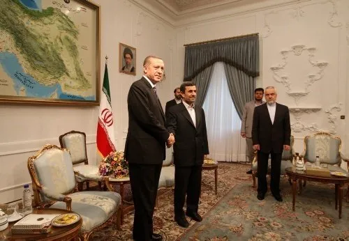 Başbakan Erdoğan-Ahmedinejad görüşmesinden kareler