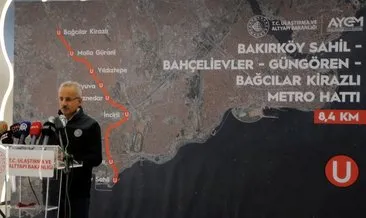 Ulaştırma ve Altyapı Bakanı Abdulkadir Uraloğlu Bakırköy-Kirazlı Metro hattını inceledi