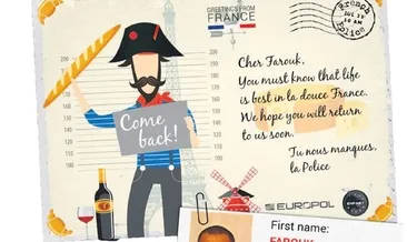 Europol’den suçlulara ‘Eve dönün’ kartpostalı