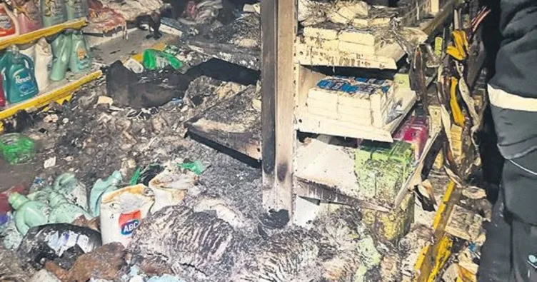 Markette yangın dehşeti: 1 ölü, 5 yaralı