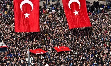 Afrin Şehidi Taner Kart’ı son yolculuğuna on binler uğurladı