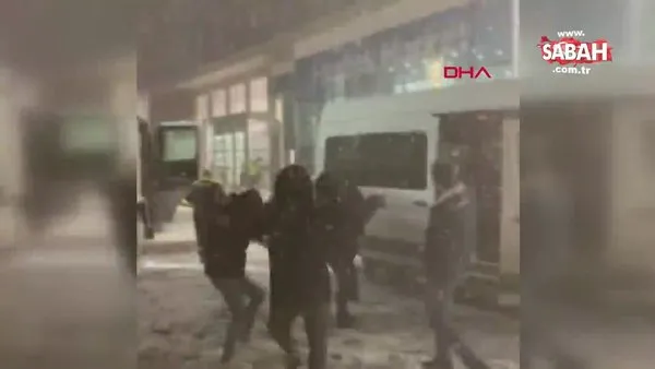 Edirne'de mevsimin ilk kar yağışını böyle kutladılar | Video