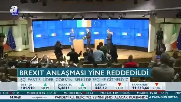 Brexit anlaşması yine reddedildi
