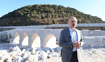 Bakan Karaismailoğlu restore edilen Sarıçay Köprüsü’nü inceledi